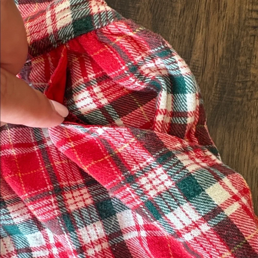 Cat & Jack red plaid jumper dress
